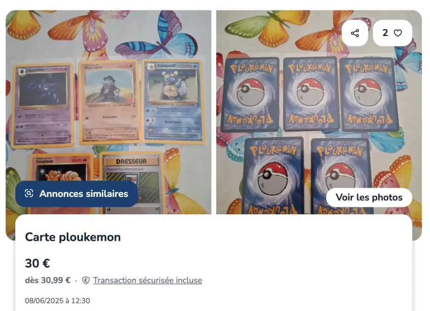 Image de l’annonce Carte ploukemon