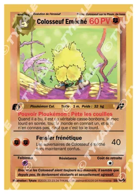 Carte Colosseuf Eméché — série Team Raclette