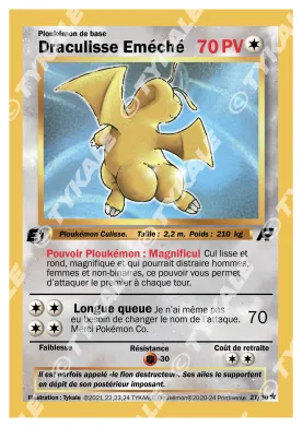 Carte Draculisse Eméché — série Team Raclette