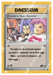 Carte Et voilà la Team Raclette !