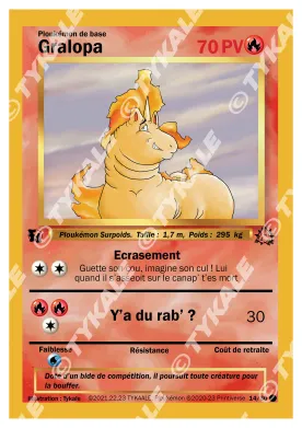 Carte Gralopa — série Fleur
