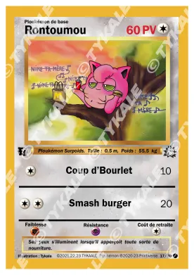 Carte Rontoumou — série Fleur