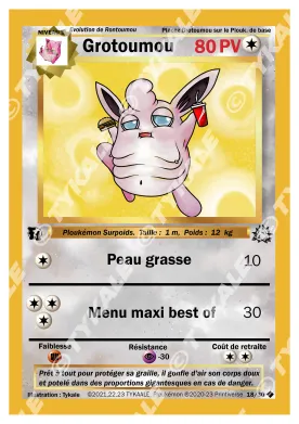 Carte Grotoumou — série Fleur