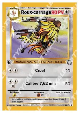 Carte Roux-carnage — série Fleur