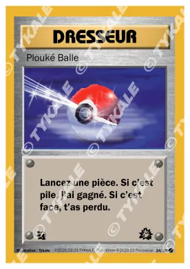 Carte Plouké balle — série Fleur