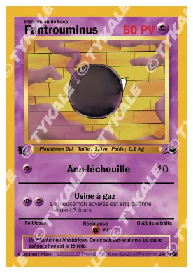 Carte Fantrouminus — série Résine
