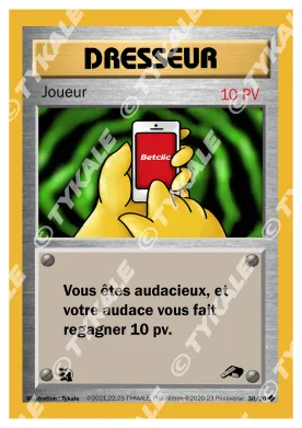 Carte Joueur — série Résine