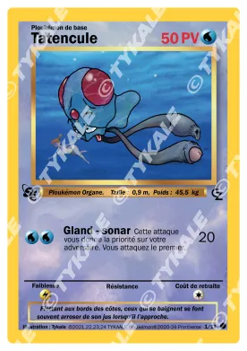 Carte Tatencule — série Game Zone
