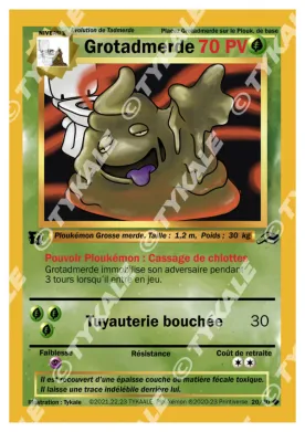 Carte Grotadmerde — série Résine
