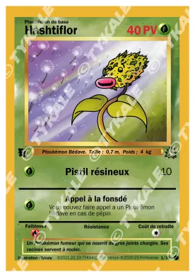 Carte Hashtiflor — série Fleur