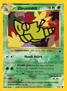 Carte Chrysashit — série Neon Discotheque