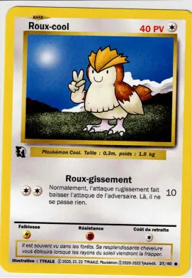 Carte Roux-cool — série Set de base