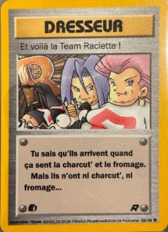Carte Et voilà la Team Raclette