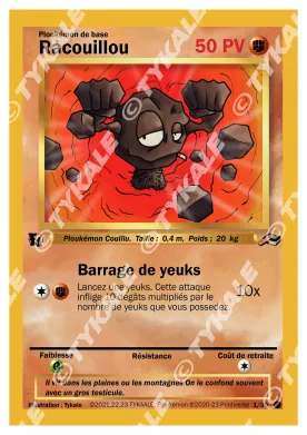 Carte Racouillou — série Résine