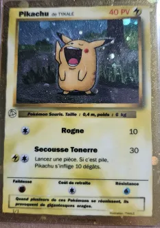 Carte Pikachu de TYKALE
