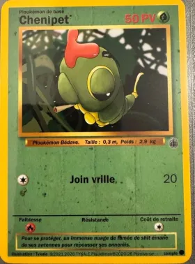 Carte Chenipet' — série Néon Discotheque Sample