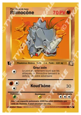 Carte Rhinocône — série Fleur