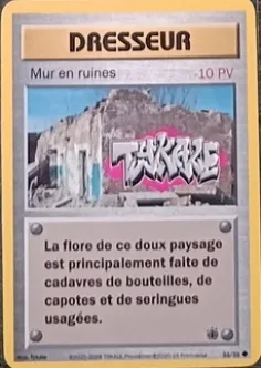 Carte Mur en ruines