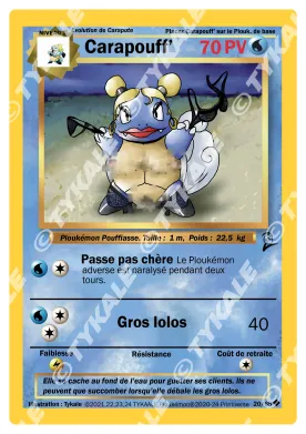 Carte Carapouff — série Set de base édition 2