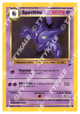 Carte Spectrou — série Set de base édition 2