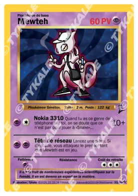 Carte Mewteh — série Set de base édition 2
