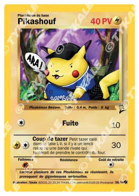 Carte Pikashouf — série Set de base édition 2