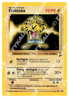 Carte Elektoks — série Set de base édition 2