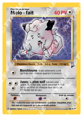 Carte Mélo - fait — série Set de base édition 2