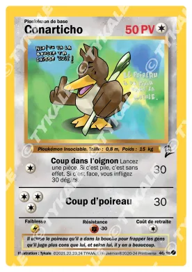 Carte Conarticho — série Set de base édition 2