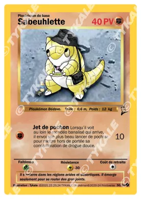 Carte Sabeuhlette — série Set de base édition 2