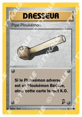 Carte Pipe Ploukémon — série Set de base édition 2