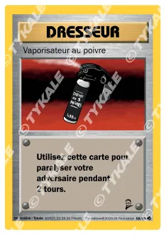 Carte Vaporisateur au poivre