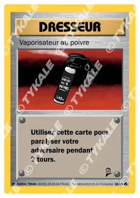 Carte Vaporisateur au poivre — série Set de base édition 2