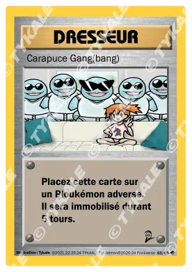 Carte Carapuce Gang(bang) — série Set de base édition 2