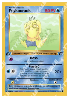 Carte Psykocrack — série Team Raclette