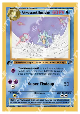 Carte Akwacrack Eméché — série Team Raclette