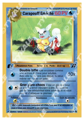 Carte Carapouff Emeché — série Team Raclette