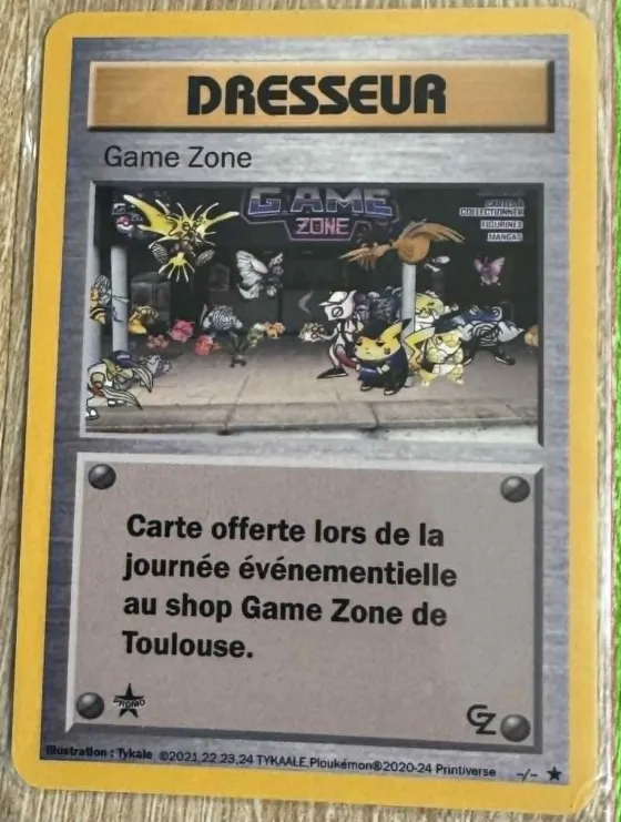 Carte Game Zone