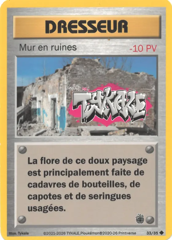 Carte Mur en ruines