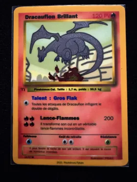 Carte Dracaufion brillant
