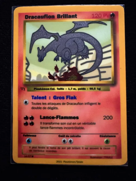 Carte Dracaufion brillant