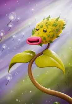 Illustration du Ploukémon Hashtiflor