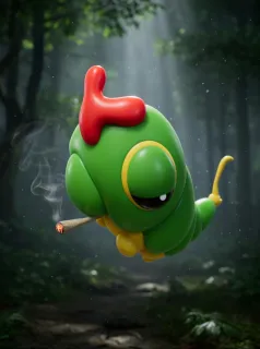 Illustration du Ploukémon Chenipet’