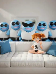 Illustration du Ploukémon Carapuce Gang(bang)