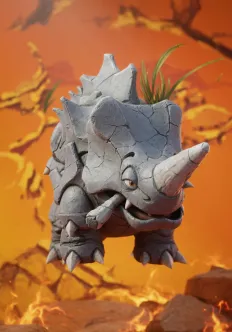 Illustration du Ploukémon Rhinocône