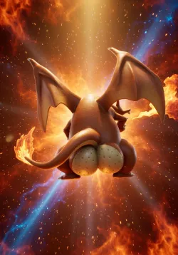 Illustration du Ploukémon Dracaufion
