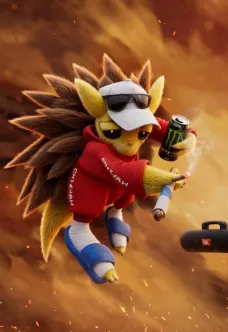 Illustration du Ploukémon Saleblaireau