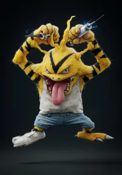 Illustration du Ploukémon Elektoks