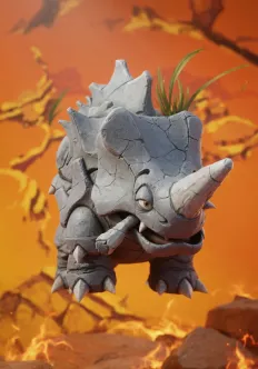 Illustration du Ploukémon Rhinocône