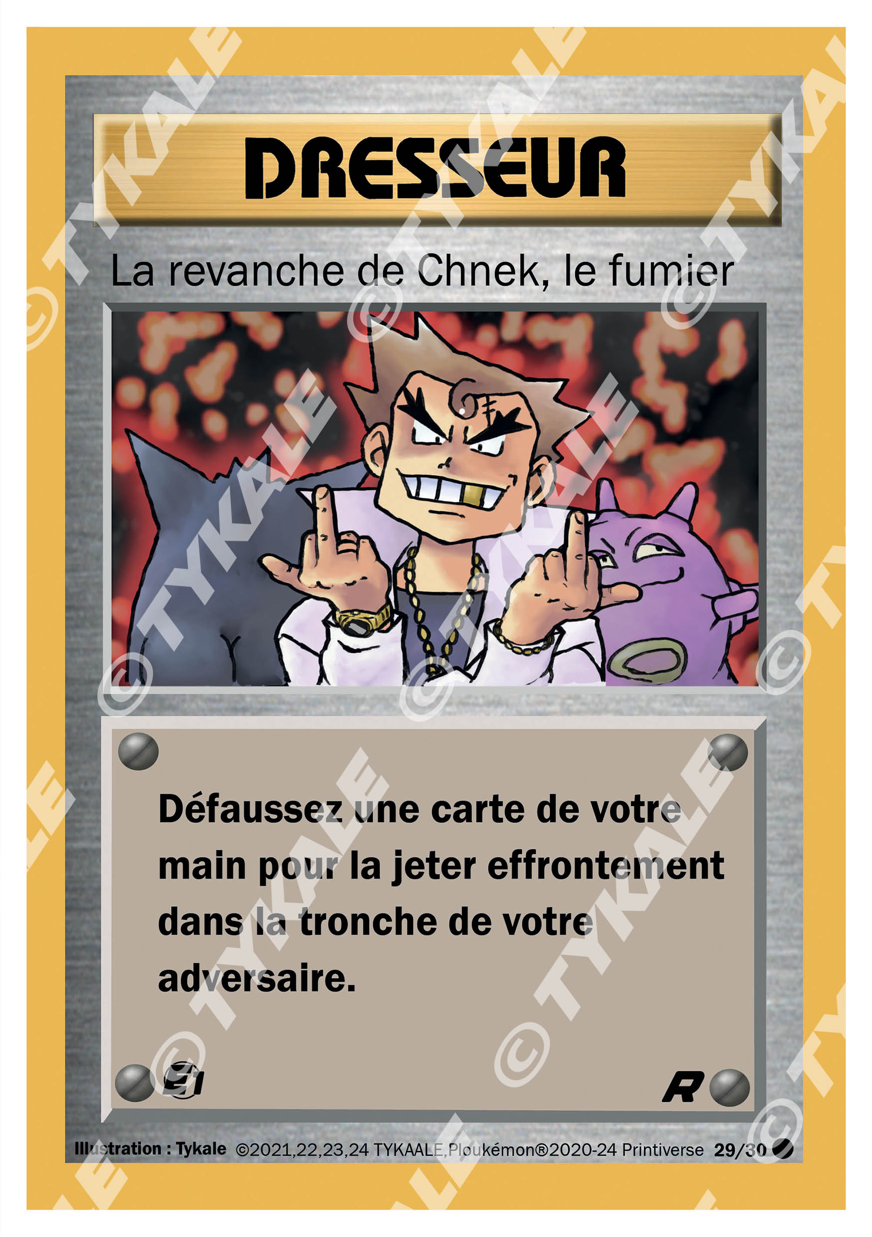 Carte La revanche de Chnek, le fumier — série Team Raclette